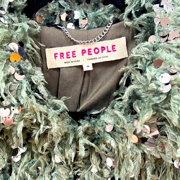 Free People Camilla Sequin Feather Jacket - Picture 2 of 10